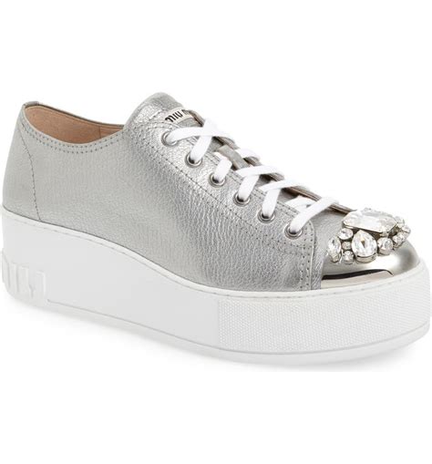 miu miu cap toe sneakers nordstrom|Women's Miu Miu Shoes .